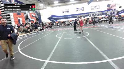 138 lbs Champ. Round 3 - Joseph Ramirez, El Modena vs Jack Malinconico, Poway