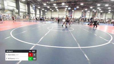 285 lbs Rr Rnd 2 - Fisher Dannible, Journeymen Wrestling Blue vs Zachary Williams, Dark Knights