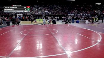 150 lbs Champ. Round 1 - Onyx Kunsaitis, American Falls vs Cash McFate, Bishop Gorman