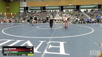 120 lbs Semifinals (8 Team) - Cole Vaughan, CUSHING vs Mattix Casebolt, SALLISAW