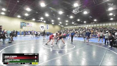 215 lbs Cons. Round 5 - John O`Brien, Bishop Alemany vs Aurelio Castro, Central