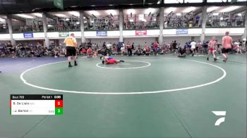 91-94 lbs Semifinal - Jaxson Barton, Young Guns vs Bradley De Lisio, Built By Brunson