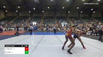 150 lbs Quarterfinal - DarVante Menzie, Unattached vs Maddox Sisk, Patriot Wrestling Club