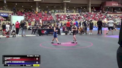 55-62 lbs Round 1 - Dariya Hoegemeyer, NE vs Charity Sperry, MO