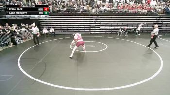 3A 150 lbs Cons. Round 3 - Gage Prescott, South Summit vs Tyson Pace, Morgan