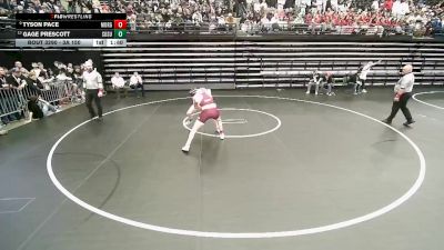 3A 150 lbs Cons. Round 3 - Gage Prescott, South Summit vs Tyson Pace, Morgan