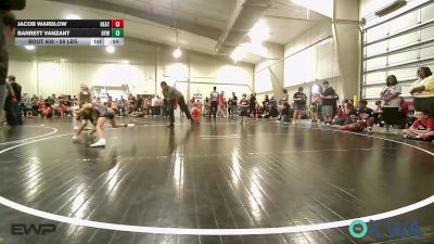 58 lbs Round Of 16 - Jacob Wardlow, Heat vs Barrett Vanzant, Bristow Elementary Wrestling Club