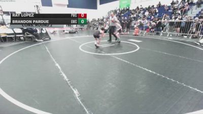 67 lbs Cons. Round 2 - Brandon Pardue, GWC vs Ray Lopez, Pounders Wrestling Club