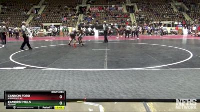 6A 144 lbs Quarterfinal - Kamerin Mills, Pelham vs Cannon Ford, Homewood Hs