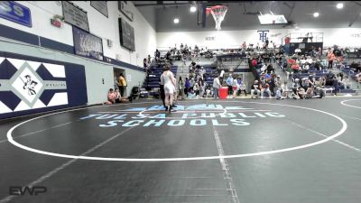 132 lbs Semifinal - Carson Bowline, Coweta vs Stran Replogle, Coweta