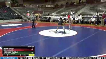 6 lbs Cons. Round 3 - Ryan Swain, Bentonville West vs Youssef Tazoui, Little Rock Central