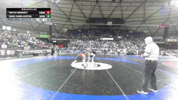 Boys 4A 106 lbs Quarterfinal - Miro Parr-Coffin, Gonzaga Prep vs Micah Bennett, Camas