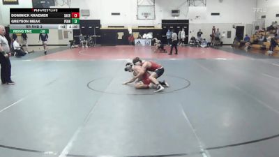 184Red lbs Rr Rnd 3 - Dominick Kraemer, Sacred Heart vs Greyson Meak, Penn