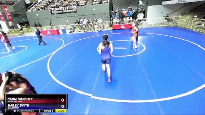 144 lbs Cons. Round 3 - Yanni Sanchez, Wolf Pack WC vs Hailey Smith, California