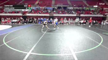 144 lbs Round 4 - Placement (4 Team) - Jasper Kim, Cedar Park Vista Ridge vs Fabien Lopez, Grand Prairie