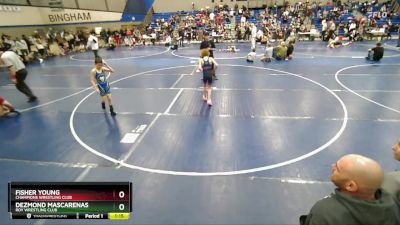 63 lbs Cons. Round 3 - Fisher Young, Champions Wrestling Club vs Dezmond Mascarenas, Roy Wrestling Club