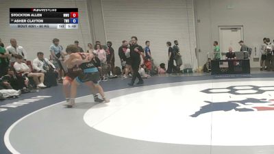 60 kg Champ. Rd Of 32 - Stockton Allen, Mustang Wrestling Club vs Asher Clayton, Tiger Wrestling Club