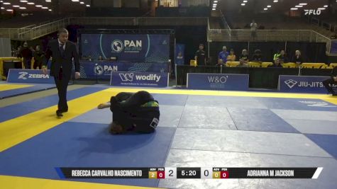 Adrianna M Jackson vs Rebecca Carvalho Nascimento 2026 Pan Jiu Jitsu IBJJF Championship