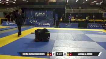 Adrianna M Jackson vs Rebecca Carvalho Nascimento 2026 Pan Jiu Jitsu IBJJF Championship