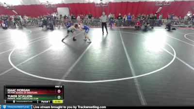 97 lbs Cons. Round 1 - Tuker Scullion, Mineral Point Wrestling Club vs Isaac Morgan, Victory School Of Wrestling