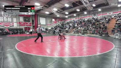 132 lbs Champ. Round 2 - Kevin Guerrero, Desert Mirage vs Jason Paganos, Walnut