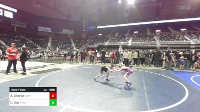 57 lbs Semifinal - Austin Abarca, Casper WC vs Creed Day, Evanston Elite Wrestling