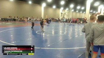 190 lbs Round 2 (16 Team) - Thomas Paternoster, Division-1 vs Leland Korona, Team Michigan Blue - DEV