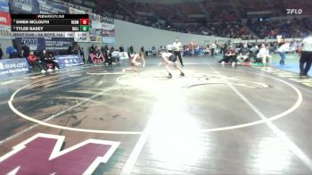 5A Boys 144 lbs Quarterfinal - Owen McLouth, Redmond Boys vs Tyler Basey, Dallas Boys