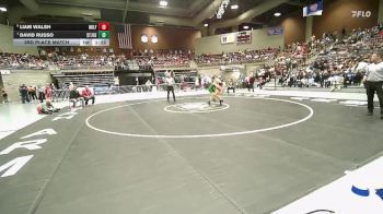 1A 106 lbs 3rd Place Match - David Russo, St Joseph Catholic High School vs Liam Walsh, Milford