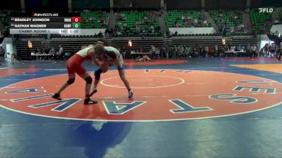 1A-4A 144 Champ. Round 1 - Bradley Johnson, Vinemont High School vs Nathan Wagner, North Sand Mountain