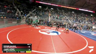 62 lbs Champ. Round 2 - Sypher Salinas, Worland Wrestling Club vs Caden LaTray, Lander USA Wrestling