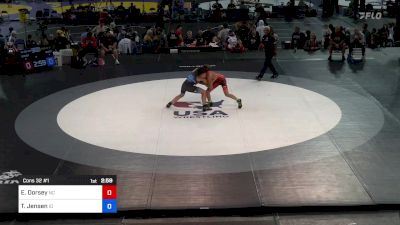 126 lbs Cons 32 #1 - Elijah Dorsey, NC vs Teague Jensen, ID