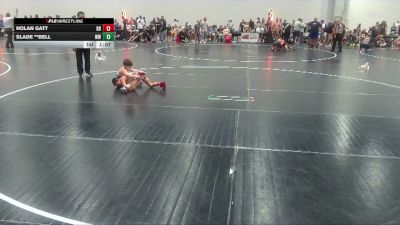 75 lbs Round 2 - Nolan Gatt, Backyard Brawlers vs Slade **Bell, Woodland Wrestling