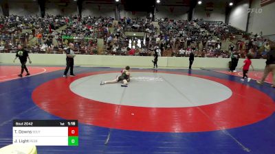 100 lbs Round Of 16 - Tinsley Downs, South Paulding Junior Spartans Wrestling Club vs Jackson Light, Pedraza Wrestling