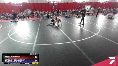 145 lbs Cons. Semi - Bradyn Penard, Wisconsin vs Braedon Dorshorst, Askren Wrestling Academy