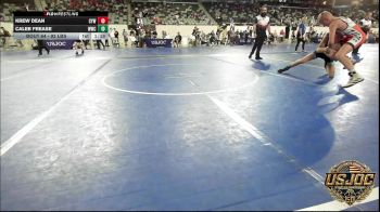 92 lbs Quarterfinal - Krew Dean, Coweta Tiger Wrestling vs Caleb Frease, Wildcat Wrestling Club