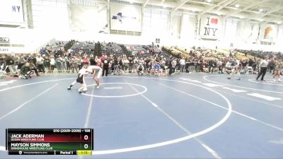 108 lbs Champ. Round 2 - Mayson Simmons, Grindhouse Wrestling Club vs Jack Aderman, Olean Wrestling Club