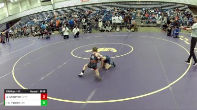 10U Boys - 53 lbs Champ. Round 1 - Jameson Chapman, Gladiator Elite Wrestling Club vs Bronxten Parrish, Contenders Wrestling Academy