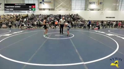 145 lbs Cons. Round 2 - Matthew Sarro, Long Beach Gladiators Wrestling vs Kai Vien, Club Not Listed
