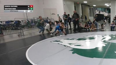 55 lbs 5th Place - Kainoa Gacuma, CA vs Grayson Bish, PA