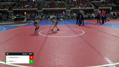 66 lbs Quarterfinal - Isabella Staniforth, Darkhorse Wrestling Club vs Liv Flack, Belgrade Wrestling Club