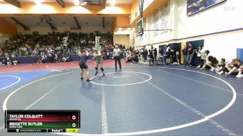 152 lbs Quarterfinal - Taylor Colquitt, Mayer HS vs Brigette Butler, Show Low