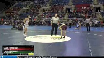 106 lbs Placement Matches (8 Team) - Hudson Egeberg, W1-Bismarck vs Luke Mortensen, W2-Minot