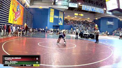 120 lbs Cons. Round 1 - Will Russell, Manhasset Sr HS vs Ethan Bilobram, Timberlane