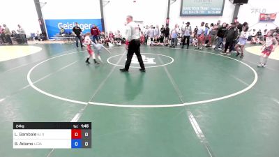 24 kg Rr Rnd 2 - LeighAnne Gambale, NJ Select vs Braylin Adams, Lebanon Die Hard Wrestling