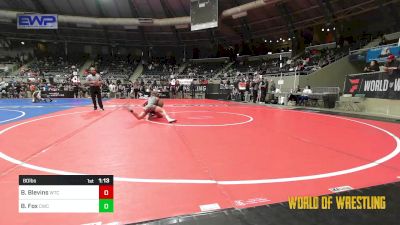 80 lbs Round Of 32 - Brooks Blevins, WTC vs Baze Fox, Cowboy Wrestling Club