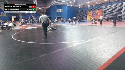 157 lbs Cons. Round 4 - Nicolas Walker, Cape Henlopen vs Myles Burroughs, Northfield Mt Hermon