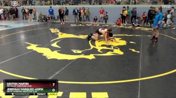 114 lbs Semifinal - Ashton Martin, Mid Valley Wrestling Club vs Jeremiah Marquez-Hopson, Arctic Warriors Wrestling Club