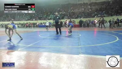 76 lbs Round Of 16 - Corbin Hawkins, Noble Takedown Club vs William Craig, Stillwater Wrestling