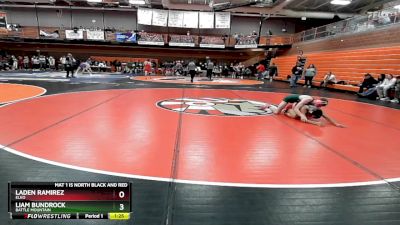 138 lbs Quarterfinal - Liam Bundrock, Battle Mountain vs Laden Ramirez, Elko